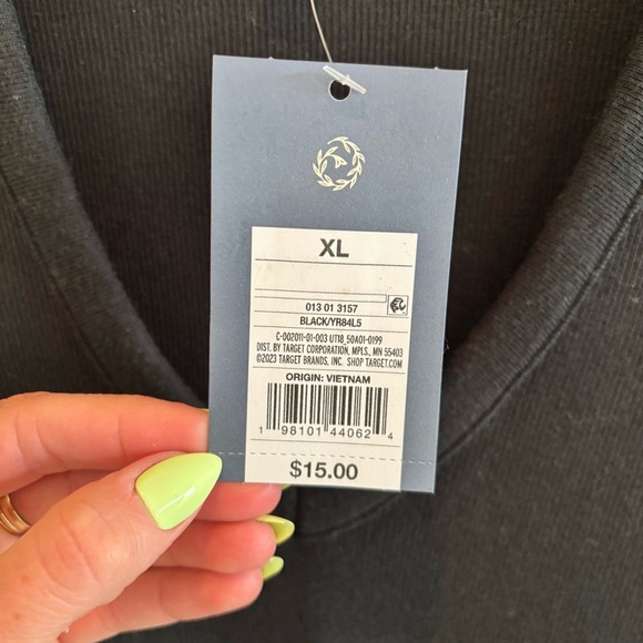 Universal Thread NWT Women's Black Ribbed Bodysuit High Neck Sleeveless Size XL - Picture 5 of 10